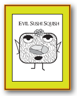 iPhone and Android Evil Sushi color sheet