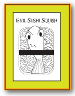 iPhone and Android Evil Sushi color sheet